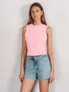 Paige Raw Hem Shorts In Blue