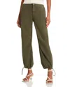 Paige Carly High-rise Crop Wide-leg Jeans In Vintage Forest Green