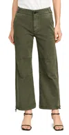 Paige Reid Jogger Straight Jeans In Vintage Forester Green