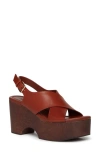 Paige Reid Slingback Platform Sandal In Whisky