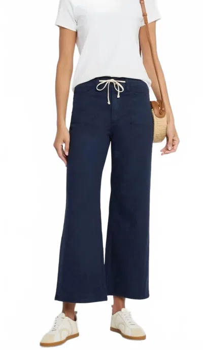 Paige Reid Wide Leg Jogger In Vintage Navy In Blue