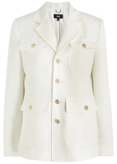 PAIGE PAIGE REIGN LINEN-BLEND BLAZER