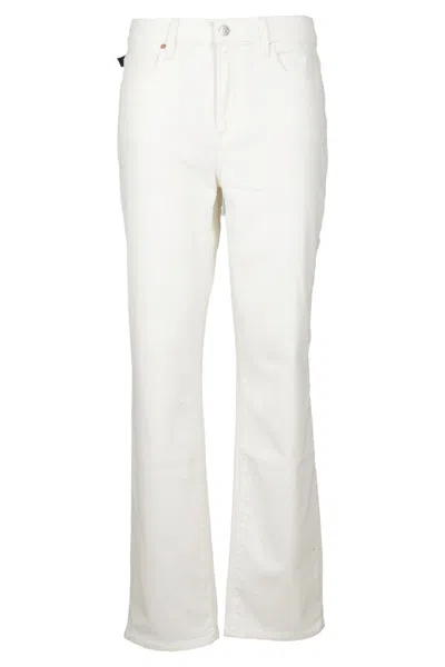 Paige Relaxe Noella Ecru Pants With Five-pocket Design In Neutrals