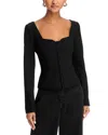 Paige Rhea Sweetheart Top In Black