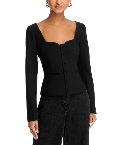 Paige Rhea Sweetheart Top In Black