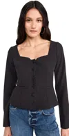Paige Rhea Sweetheart Top In Black