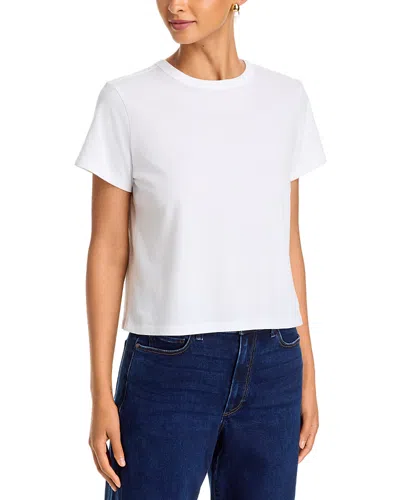 Paige Rhodes Cotton Crewneck Tee In White