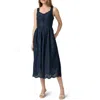 Paige Riesling A-line Dress In Blue