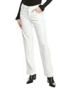 Paige Noella Tonal Ecru Straight Jean In White