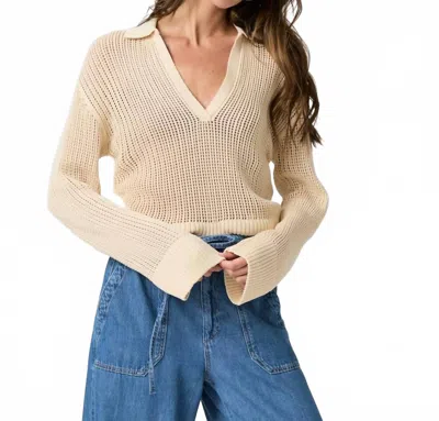 Paige Riva Sweater In Neutral Ecru In Multi