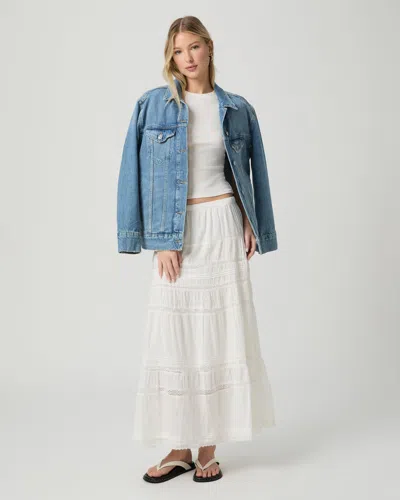 Paige Rivoli Skirt In White