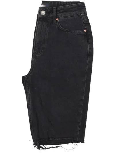 Paige Robbie Womens Frayed Hem Denim Denim Shorts In Multi