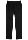 Paige Ronin Stretch-cotton Cargo Trousers In Black