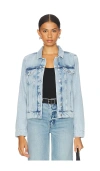 Paige Rowan Denim Trucker Jacket In Dorah