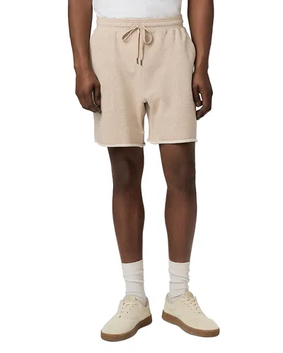 Paige Ruiz Regular Fit Terry Shorts In Heathered Oatmeal