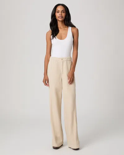 Paige Rumi High Waist Wide Leg Pants In Neutral