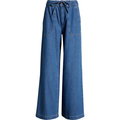 Paige Rumi Wide Leg Drawstring Jeans