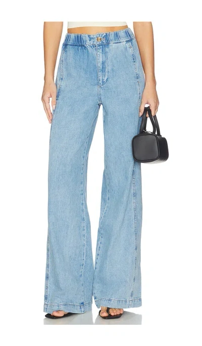 Paige Rumi Wide Leg Jeans In Blue