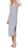 Paige Sage Midi Tank Dress In Gray In Grey