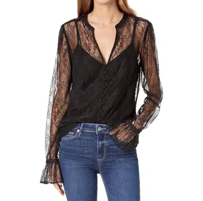 Paige Saldana Lace Blouse In Black