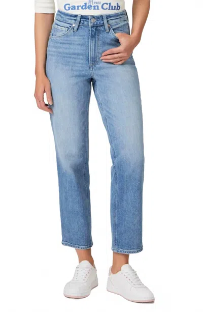 Paige Sarah Straight Ankle Jeans In Magnifique In Brown