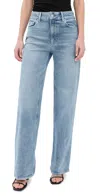 Paige Sasha High Rise Wide Leg Jeans In Sonali Embellished In Verse