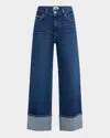 Paige Sasha High-rise Wide Leg Jeans In Casa In Multi