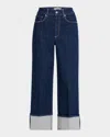 Paige Organic Denim Sasha Wide-leg Jeans In Casa