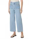 Paige Sasha Ankle Patch Pockets Jean In Olevia In Blue
