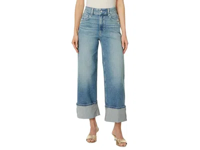 Paige Sasha Ankle Wide Cuff In Storybook Distressed In Blue