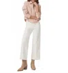 Paige Sasha Ankle Wide Cuff Jean In Tonal Ecru White In White