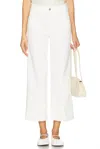 Paige Sasha Ankle Wide Cuff Jeans In Tonal Ecru In White