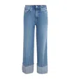 Paige Sasha Cuffed High Waist Ankle Wide Leg Jeans
