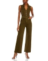 Paige Denim Belted Sasha Jumpsuit In Vintage Olive Meadow