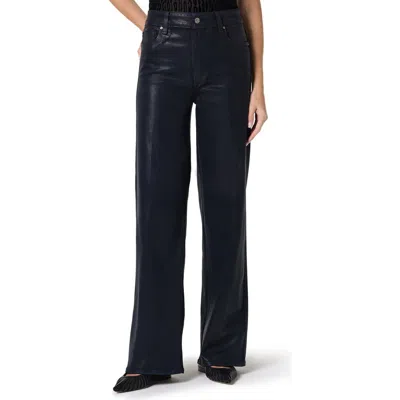 PAIGE PAIGE SASHA COATED HIGH WAIST WIDE LEG JEANS