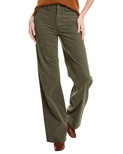 Paige Sasha Forester Green Straight Leg Jean