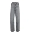 Paige Sasha High-rise Straight Jeans In Gray