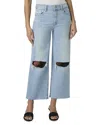 Paige Sasha Distressed Ankle Jeans With Raw Hem In Maevedest
