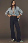 Paige Sasha High-rise Wide-leg Jeans In Blue