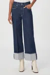 Paige Sasha High-rise Wide Leg Jeans In Casa In Multi