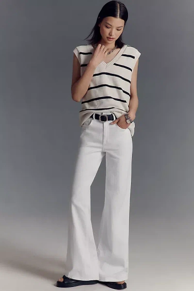 Paige Sasha High-rise Wide Leg Jeans In White