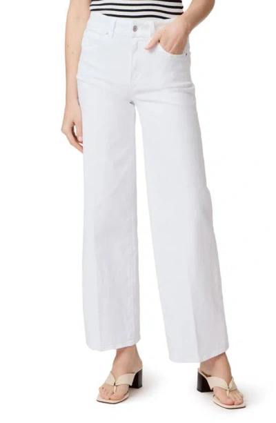 Paige Sasha High Waist Wide Leg Jeans In Crisp White