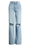 PAIGE SASHA HIGH WAIST WIDE LEG JEANS