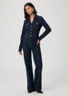Paige Sasha Long Sleeve Bootcut Denim Jumpsuit