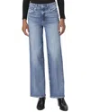 Paige Sasha Ottilia Distressed High Rise Column Straight Leg Jean In Blue