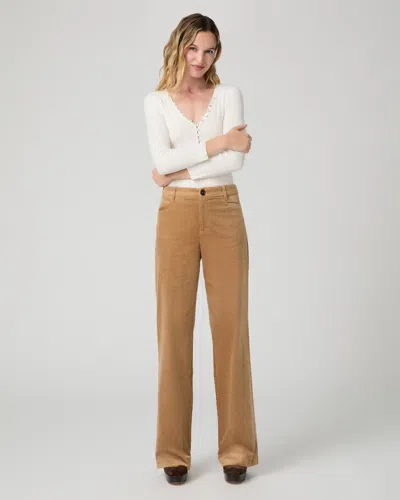 Paige Sasha Trouser W Angled Pocket Pant In Golden Caramel
