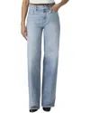 Paige Sasha Verse High Rise Column Straight Leg Jean In Gray
