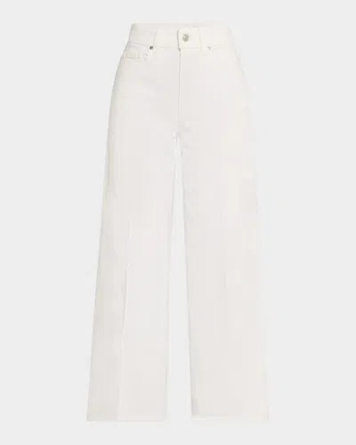 Paige Sasha Wide-leg Ankle Jeans In Crisp White
