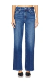 Paige Harper Distressed Wide-leg Jeans In Blue