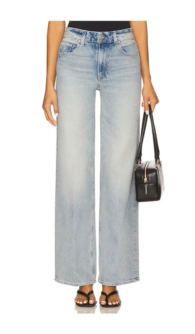 Paige Sasha Wide Leg Jeans In Blue
